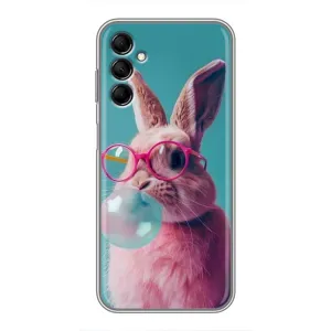 Чохол з принтом стильні тварини для Samsung Galaxy M14 (M146) (Кролик в окулярах)