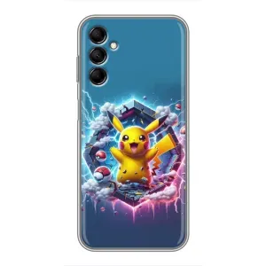 Чохол з Пікачу на Samsung Galaxy M14 (M146) (Лого Пікачу)