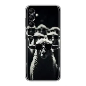 Чохол з принтом стильні тварини для Samsung Galaxy M14 (M146) (Овечка в окулярах)