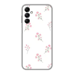 Чохол з квітковим принтом на Samsung Galaxy M14 (M146) (Рожеві квіти)