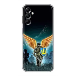 Чехлы с картинкой ЗСУ для Samsung Galaxy M14 (M146) (AlphaPrint) (Солдат ЗСУ)