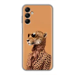 Чохол з принтом стильні тварини для Samsung Galaxy M14 (M146) (Стильний леопард)