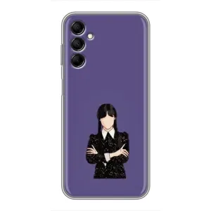 Чохли Венсдей на Samsung Galaxy M14 (M146) Уенсдей (AlphaPrint) (Венздей у чорному)