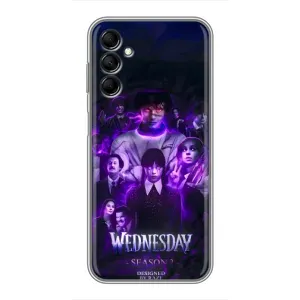 Чохол з дизайном Венздей 2 на Samsung Galaxy M14 (M146) (Фіолетова магія Венздей)