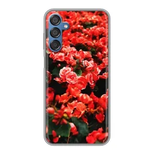 Чохли з квітами для Samsung Galaxy M15 (M156) (VPrint) (Квіти червоні)