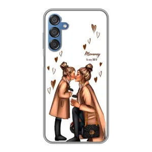 Чехол с печатью для Samsung Galaxy M15 (M156) - (Мама с ребенком) (AlphaPrint) (Дочка и мама)