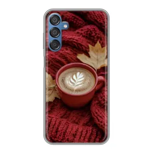 Чохол з унікальним дизайном 'Осінь з кавою' для Samsung Galaxy M15 (M156) (Кава на ковдрі)