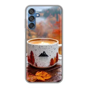 Чохол з унікальним дизайном 'Осінь з кавою' для Samsung Galaxy M15 (M156) (Кава на природі)