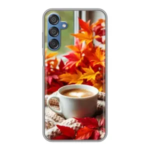 Чохол з унікальним дизайном 'Осінь з кавою' для Samsung Galaxy M15 (M156)