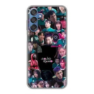 Чехол Гра в кальмара для Samsung Galaxy M15 (M156) (Коллаж Игра кальмара)