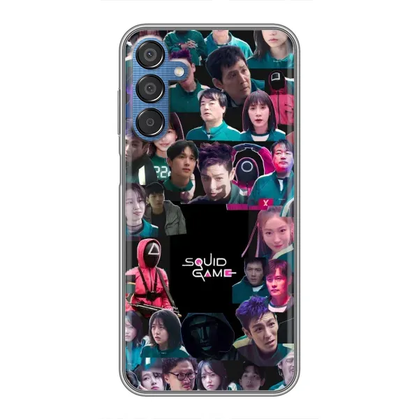 Чехол с принтом «Коллаж Игра кальмара» для Samsung Galaxy M15 (M156) Чехол с принтом «Коллаж Игра кальмара» для Samsung Galaxy M15 (M156)