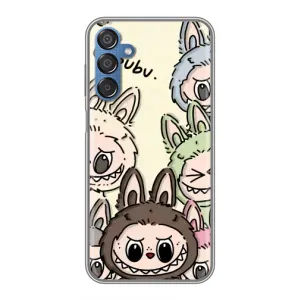 Чехол с Лабубу на Samsung Galaxy M15 (M156) (Золотая обезьяна Bored Ape)