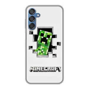 Чохол Майнкрафт на Samsung Galaxy M15 (M156) (AlphaPrint) Minecraft (кріпер Майнкрафт)