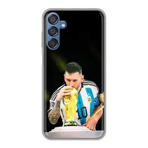 Чехлы для Samsung Galaxy M15 (M156) (Leo чемпион) (AlphaPrint) (Кубок Месси)