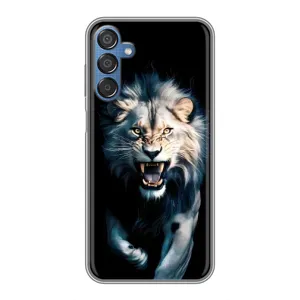 Чехол с картинкой «Хищники» для Samsung Galaxy M15 (M156) (Лев в темноте)
