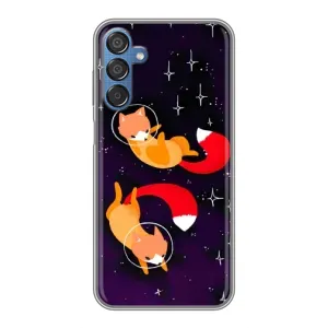 Чехлы с картинкой Лисички для Samsung Galaxy M15 (M156) (VPrint) (Лисички космонавты)
