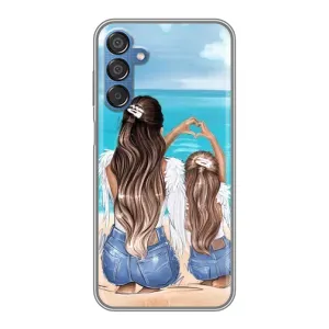 Чехол с печатью для Samsung Galaxy M15 (M156) - (Мама с ребенком) (AlphaPrint) (Мама с доченькой)