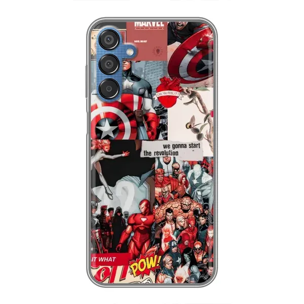 Чехол с принтом «Марвел Комикс» для Samsung Galaxy M15 (M156) Чехол с принтом «Марвел Комикс» для Samsung Galaxy M15 (M156)