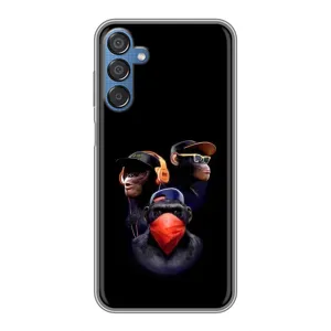 Чехол с Обезьянами Samsung Galaxy M15 (M156) - (AlphaPrint) (Три обезьяны)