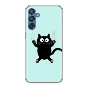 Чехол с принтом для Samsung Galaxy M15 (M156) (AlphaPrint) Модные коты (Падающий кот)