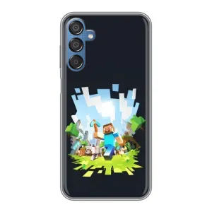 Чохол Майнкрафт на Samsung Galaxy M15 (M156) (AlphaPrint) Minecraft (персонажі Minecraft)