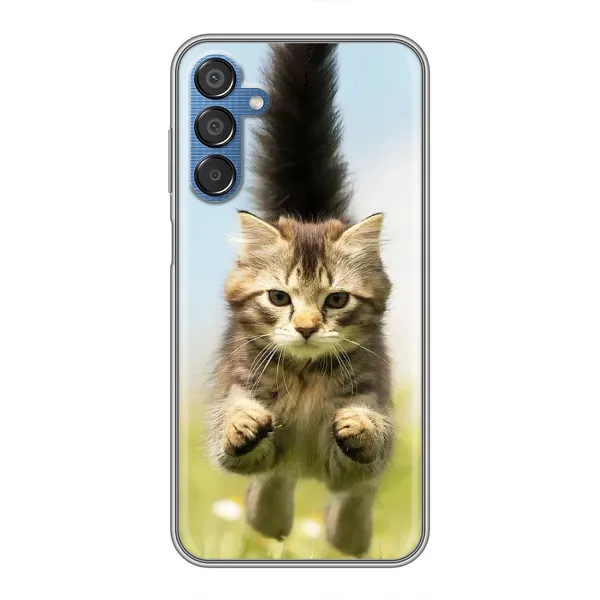 Чехол с принтом «Прыжок кота» для Samsung Galaxy M15 (M156)