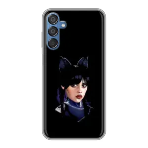 Чехлы Венсдей на Samsung Galaxy M15 (M156) Уэнсдей (AlphaPrint) (серьезная Уэнздей)