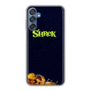 Чехол с мультфильмом Шрек на Samsung Galaxy M15 (M156) (Отдыхающий Шрек)