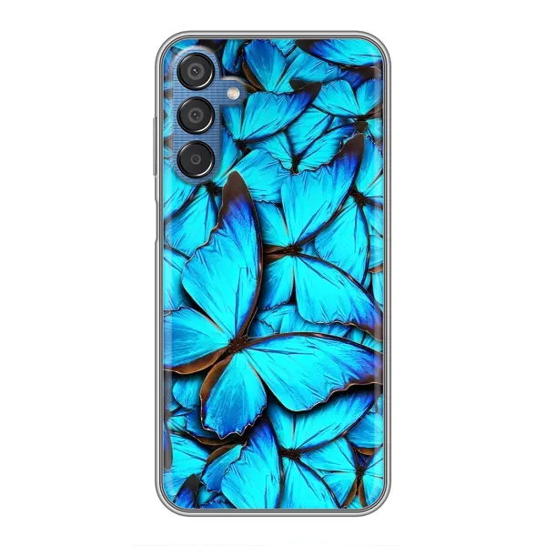 Чехол с принтом «Синие бабочки» для Samsung Galaxy M15 (M156) Чехол с принтом «Синие бабочки» для Samsung Galaxy M15 (M156)