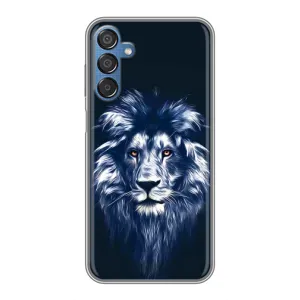 Чехол со Львом для Samsung Galaxy M15 (M156) (VPrint) (Синий Лев)