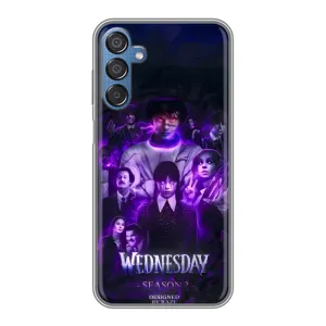 Чехол с дизайном Венздей 2 на Samsung Galaxy M15 (M156) (Фиолетовая магия Уэнздей)