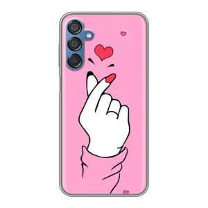 Чохол з принтом для Samsung Galaxy M15 (M156) (AlphaPrint - Знак сердечка)