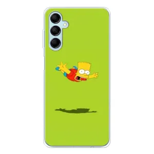 Чехол с Симпсонами для Samsung Galaxy M16 (VPrint) (Барт Симпсон)