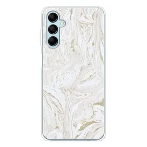 Мраморный чехол на Samsung Galaxy M16 (VPrint) (Белый мрамор)