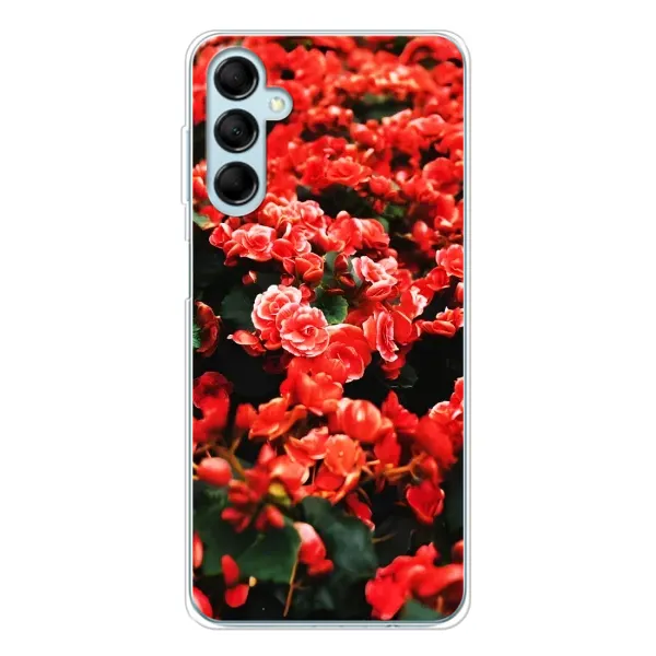 Чехол с принтом «Цветы красные» для Samsung Galaxy M16