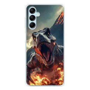 Чохол з картинкою 'Хижаки' для Samsung Galaxy M16 (Вогняний динозавр)