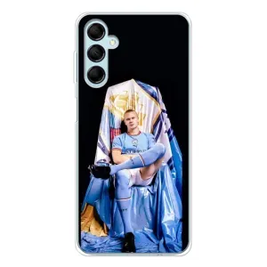 Чехлы с футболистом Ерлинг Холанд для Samsung Galaxy M16 (AlphaPrint) (футболист Холанн)
