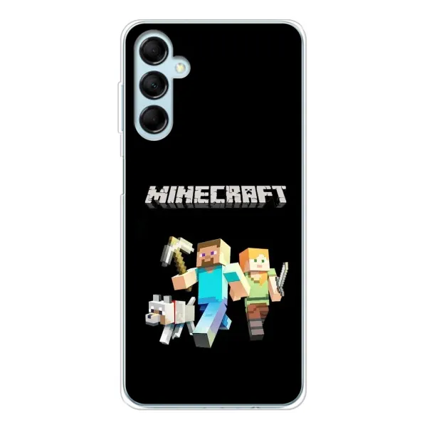 Чехол с принтом «герои Minecraft» для Samsung Galaxy M16