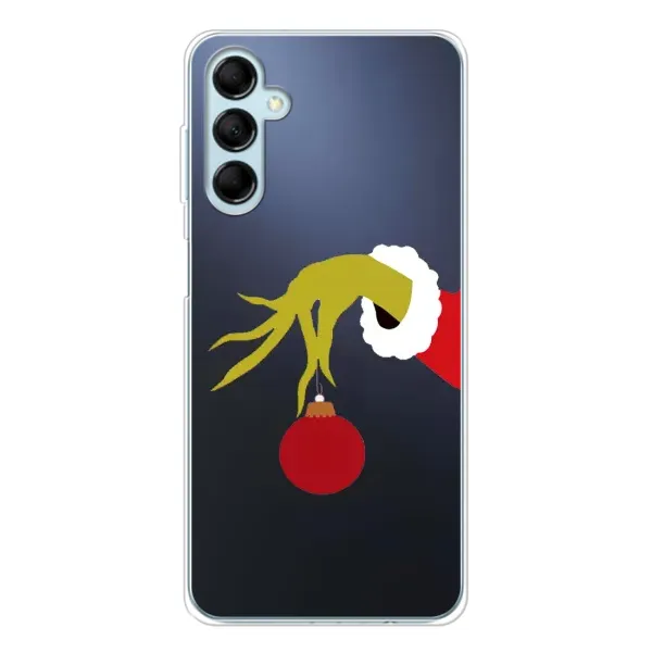 Чехол с принтом «Гринч с игрушкой» для Samsung Galaxy M16