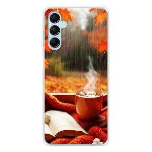 Чехол с принтом «Кофе и дождь» для Samsung Galaxy M16