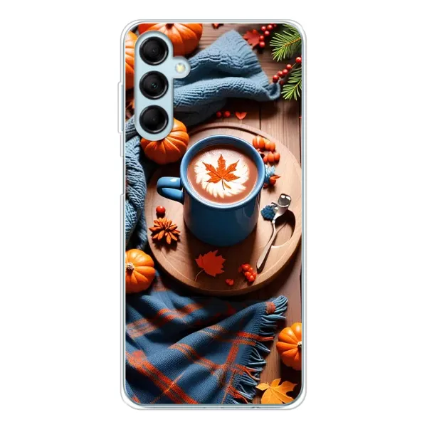 Чехол с принтом «Кофе и тыковки» для Samsung Galaxy M16