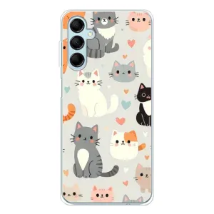 Чохол з малюнком кіт на Samsung Galaxy M16 (Колаж котів)