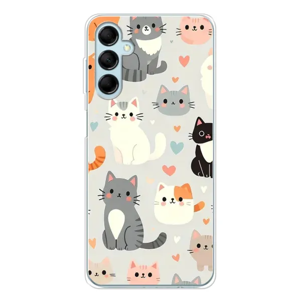 Чохол з принтом «Колаж котів» для Samsung Galaxy M16