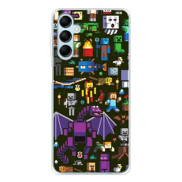 Чехол с принтом «Коллаж Майнкрафт» для Samsung Galaxy M16
