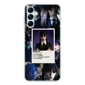 Чехлы Венсдей на Samsung Galaxy M16 Уэнсдей (AlphaPrint) (коллаж Уэнздей)