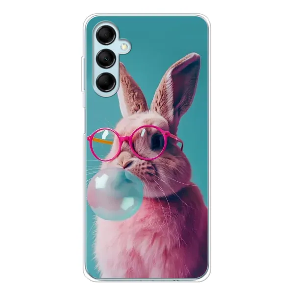 Чехол с принтом «Кролик в очках» для Samsung Galaxy M16