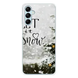 Новогодние, Праздничные Чехлы для Samsung Galaxy M16 - 2024 год (Let it snow)