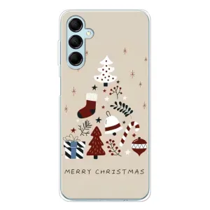 Рождественские Чехлы для Samsung Galaxy M16 (VPrint) (Merry Christmas)