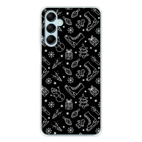 Чехол с принтом «Новогодний фон» для Samsung Galaxy M16