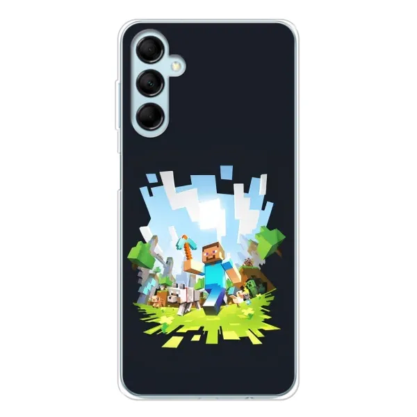 Чехол с принтом «персонажи Minecraft» для Samsung Galaxy M16